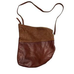 Molly G Brown Leather Crossbody Purse